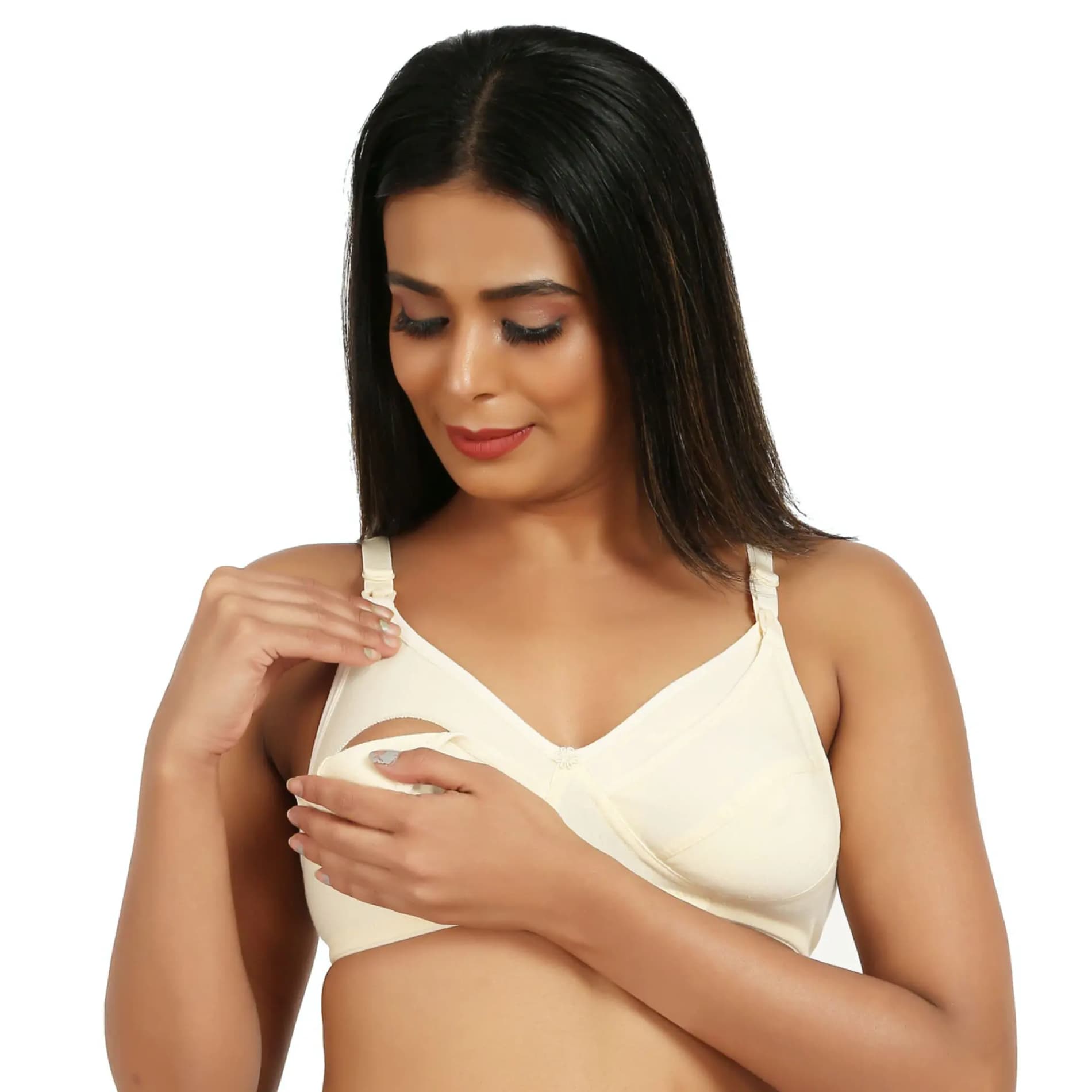 Maternity/Nursing Bras NonWired, NonPadded Pack of 3 with free Bra