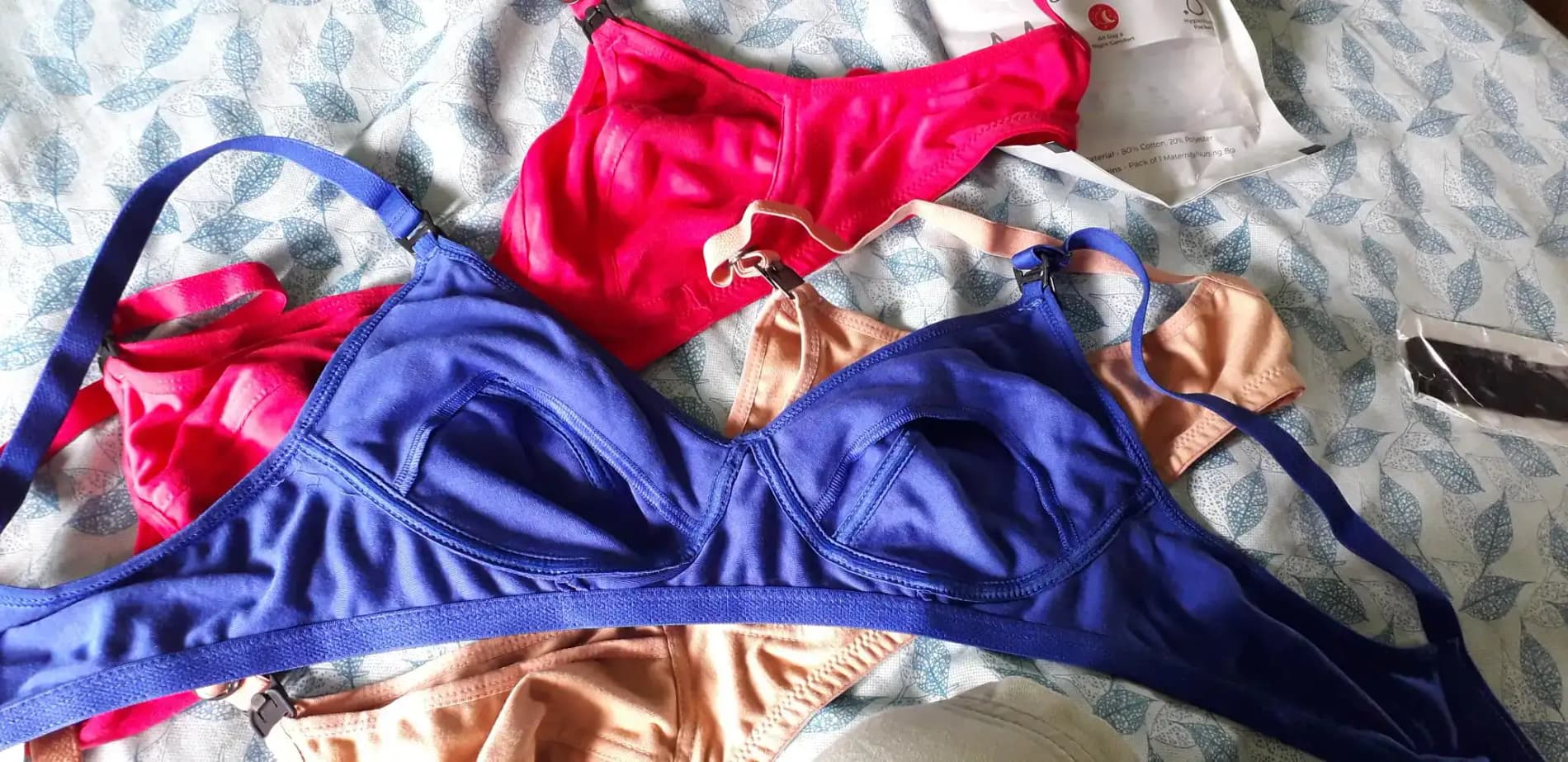 Maternity/Nursing Bras NonWired, NonPadded Pack of 3 with free Bra