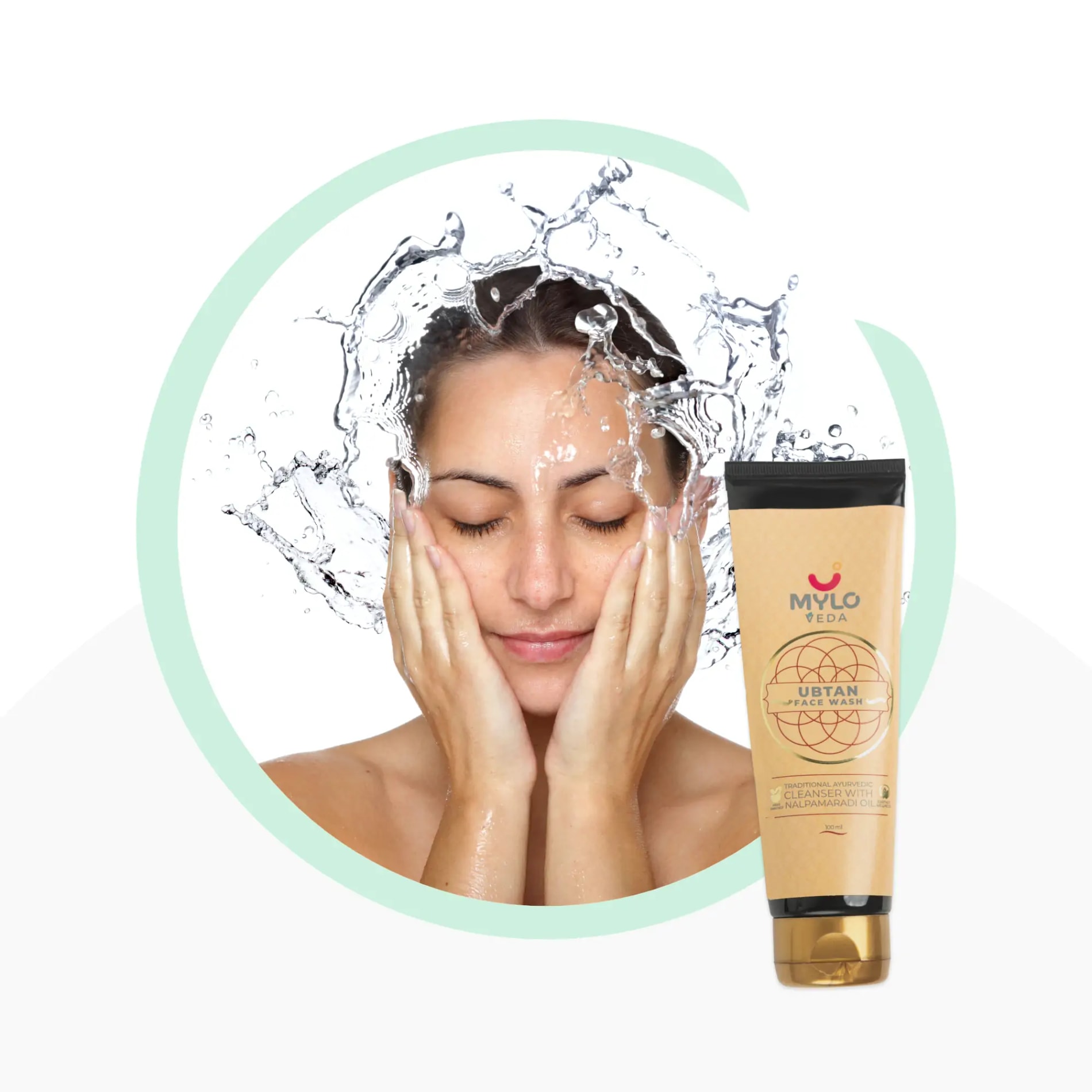 Ubtan Face Wash with Saffron, Nalpamaradi Oil & Turmeric for Tan