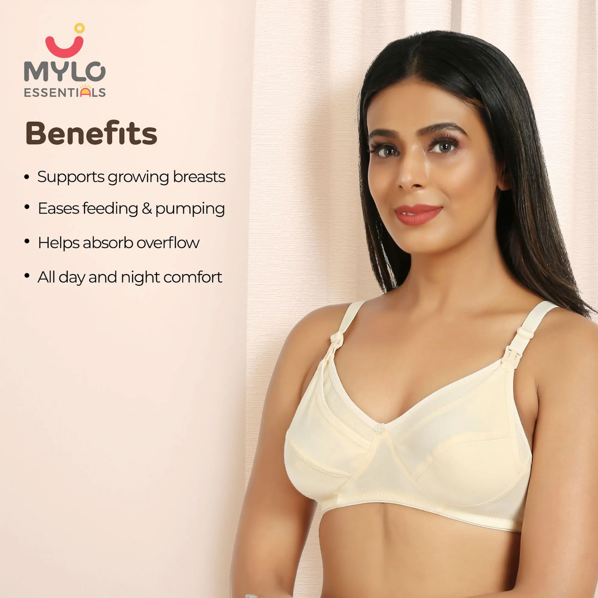 Maternity/Nursing Bras NonWired, NonPadded Pack of 3 with free Bra