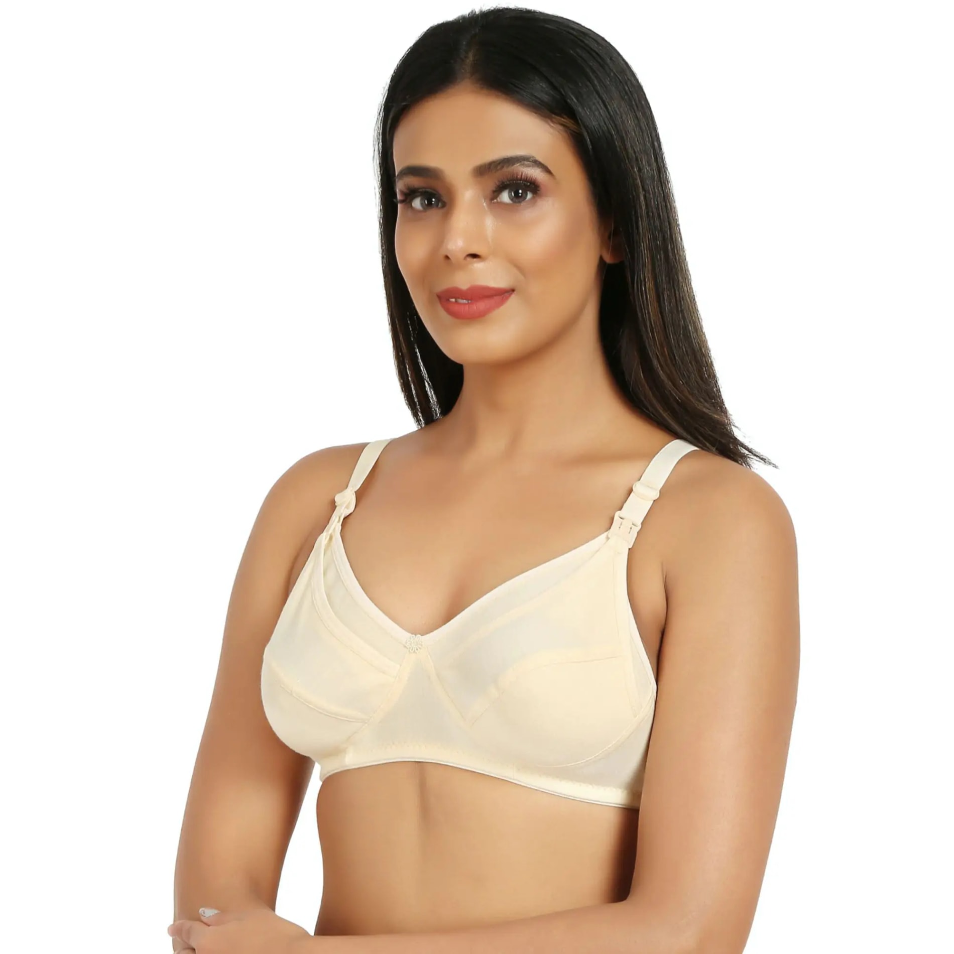Maternity/Nursing Bras NonWired, NonPadded Pack of 3 with free Bra