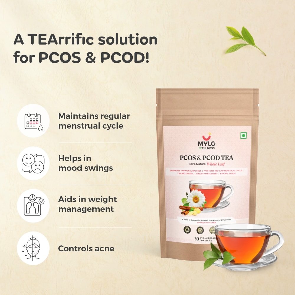 100 Natural PCOS & PCOD Tea 30 Tea Bags