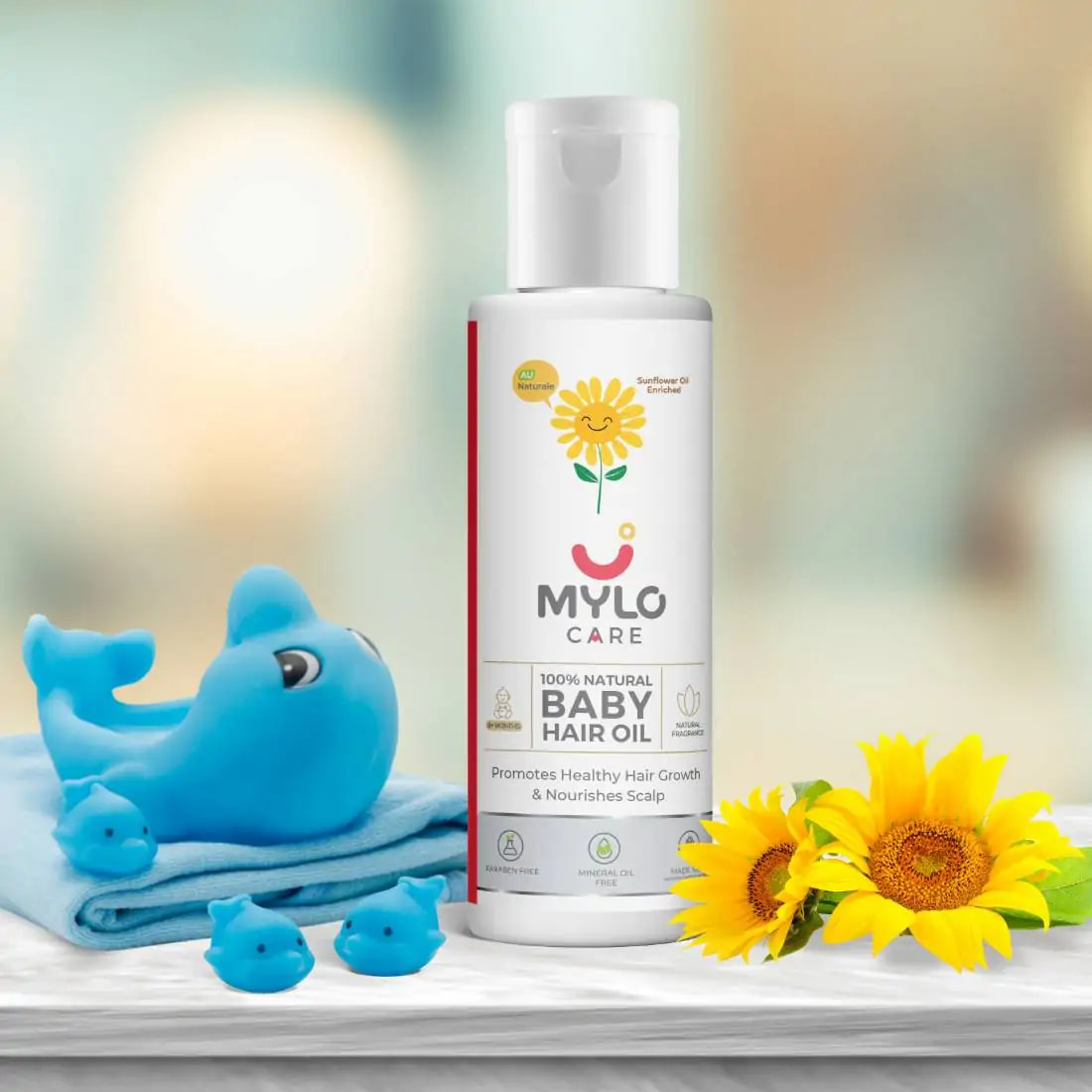 Mylo 100% Natural Baby Hair Oil (100 ml)