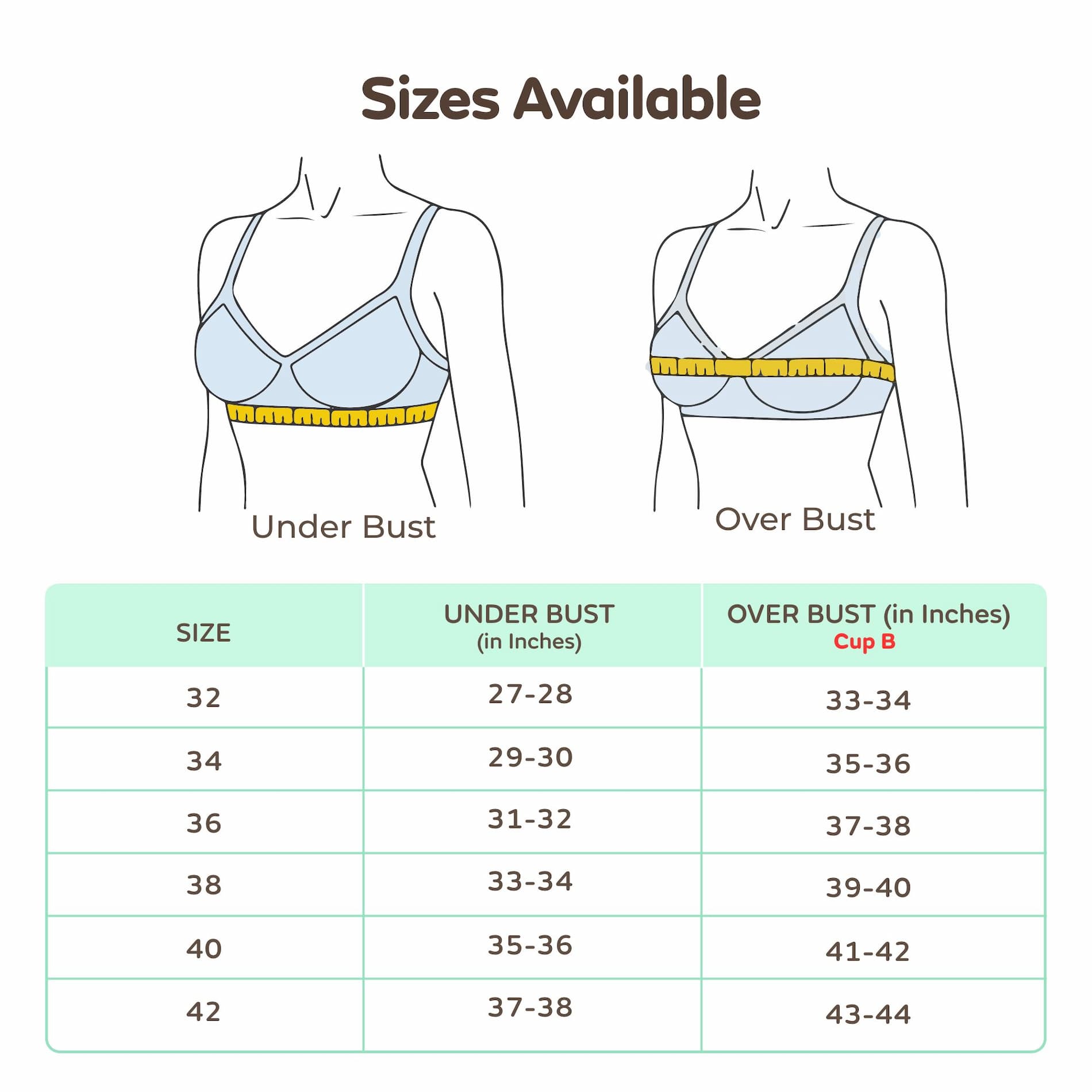 Maternity/Nursing Moulded Spacer Cup Bra with free bra extender -Skin  36 B 