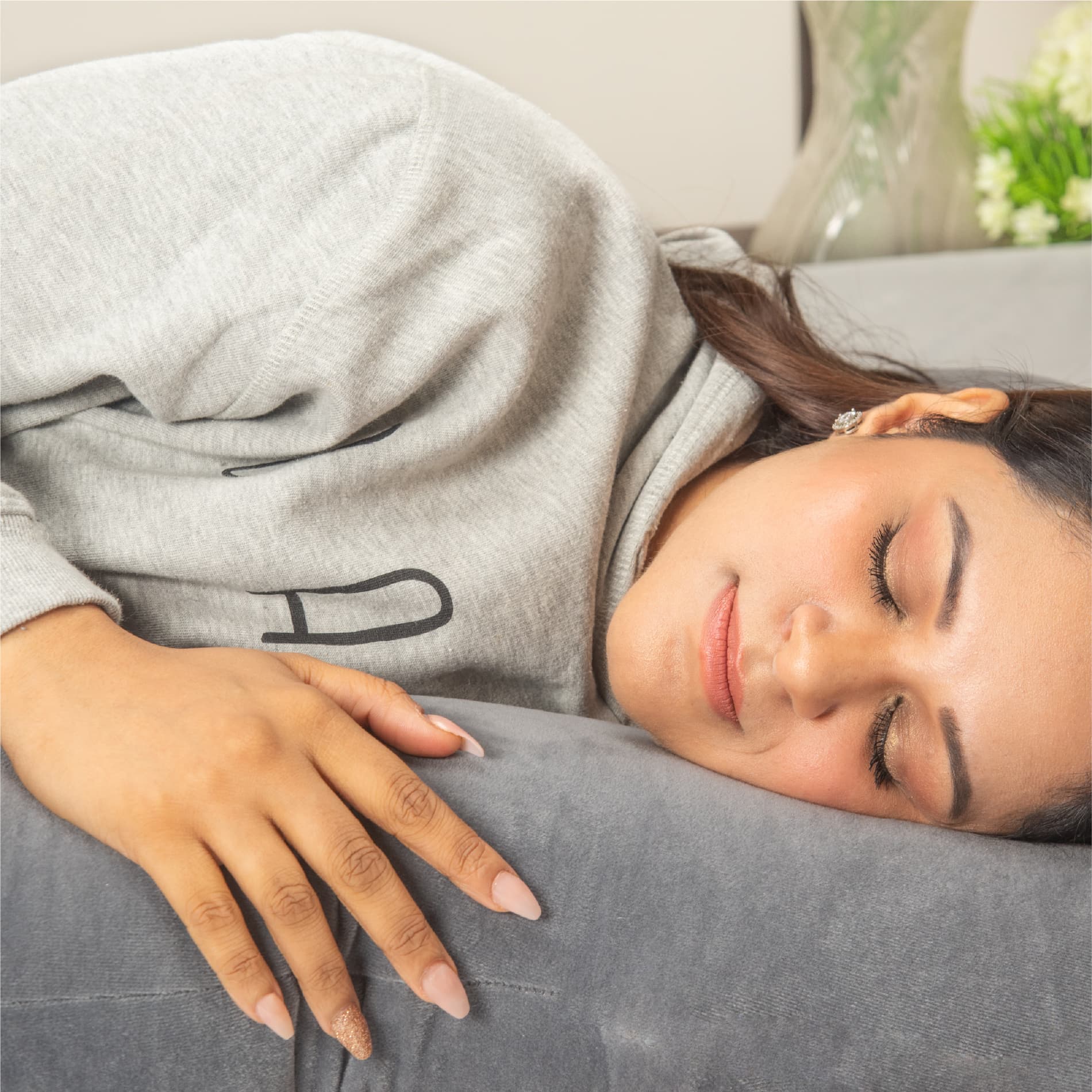 Premium Pregnancy & Maternity Support Pillow - Grey