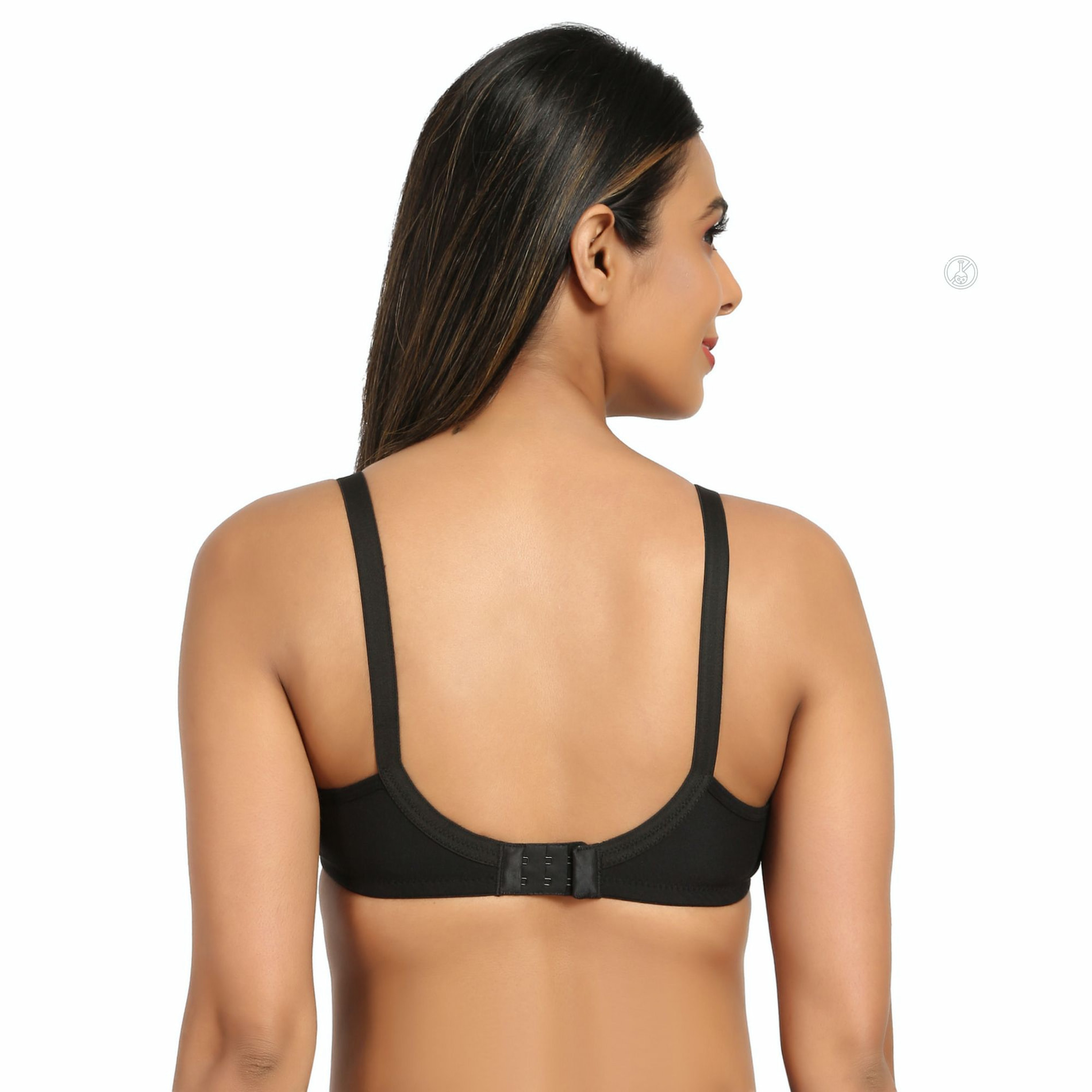 Maternity/Nursing Bras Non-Wired, Non-Padded with free Bra Extender - Classic Black 38 B 