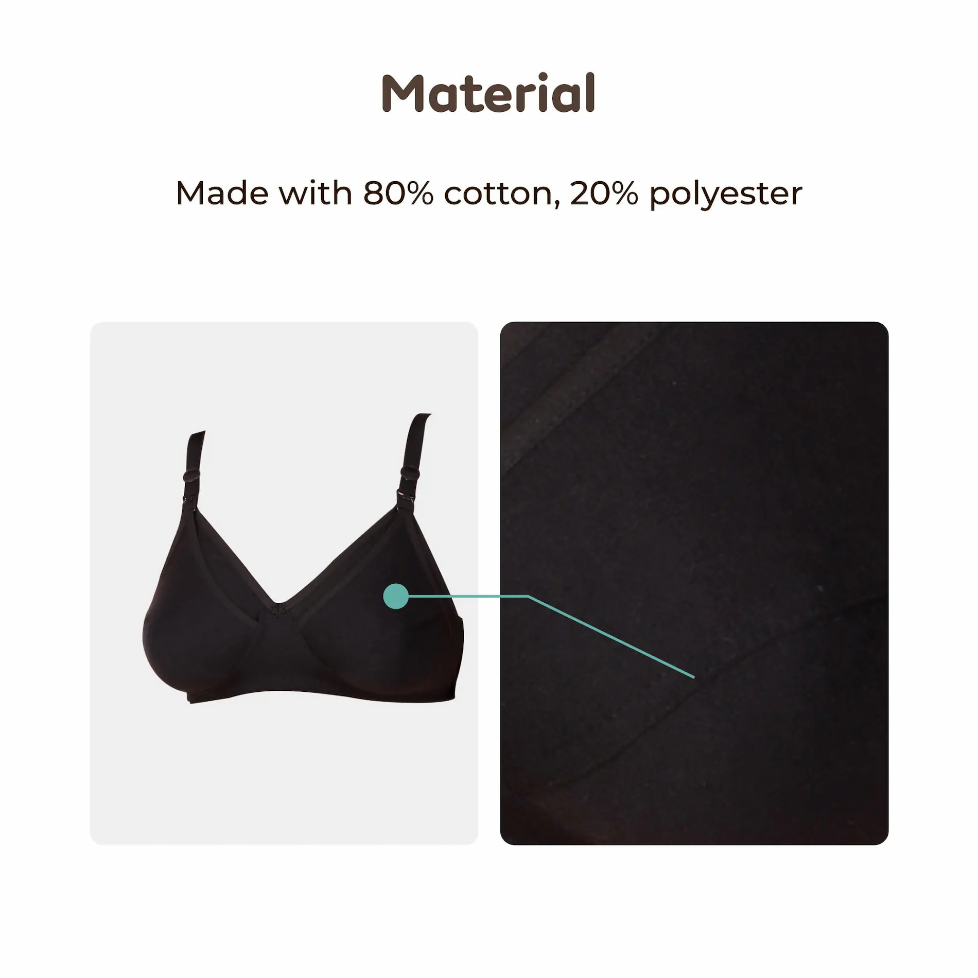 Mylo Maternity/Nursing Bras Non-Wired, Non-Padded with free Bra Extender - Classic Black 34 B 