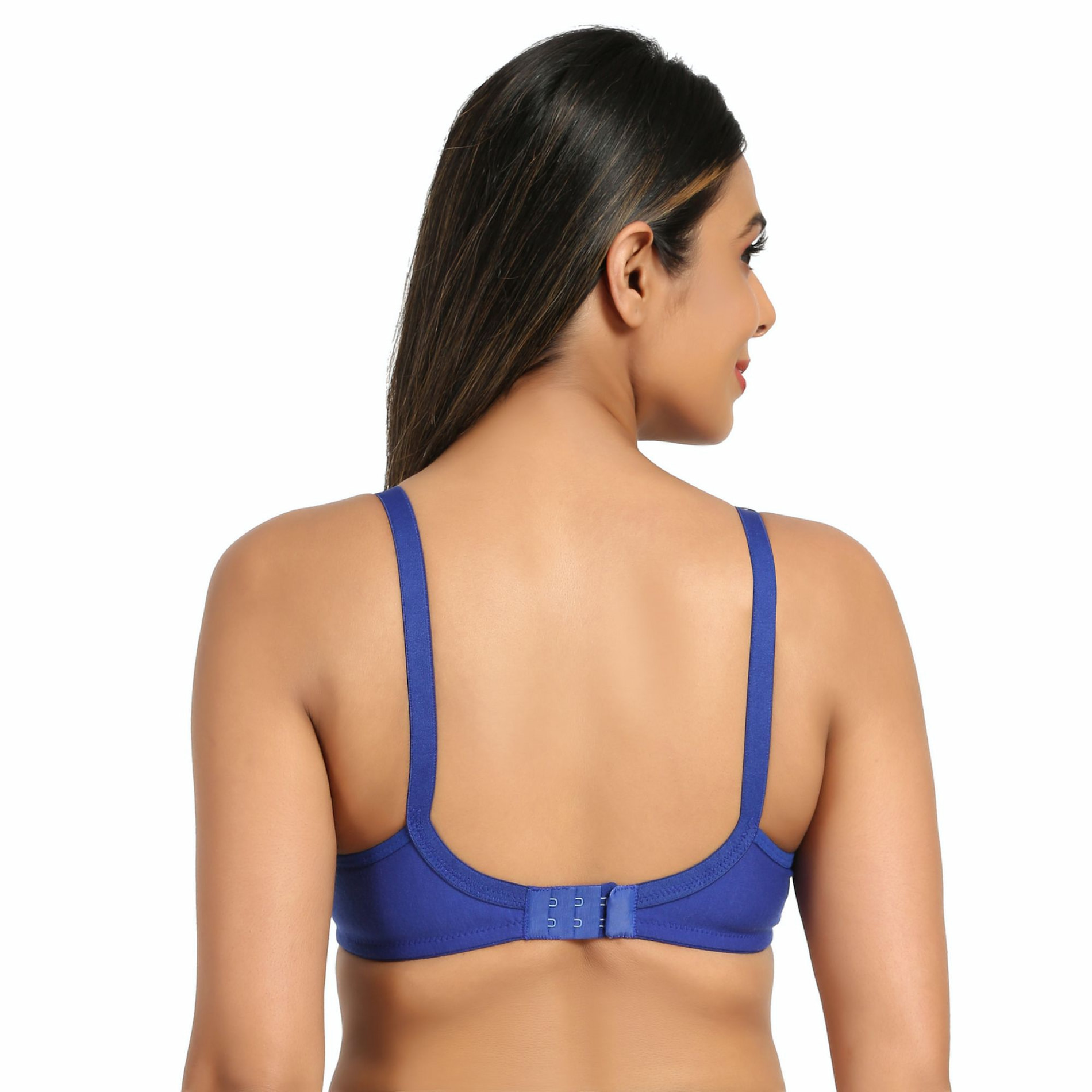 Maternity/Nursing Bras Non-Wired, Non-Padded with free Bra Extender - Persian Blue 38 B 