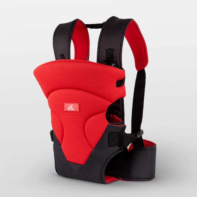 4-in-1 Premium Baby Carrier with 4 Carrying Positions - Red & Black