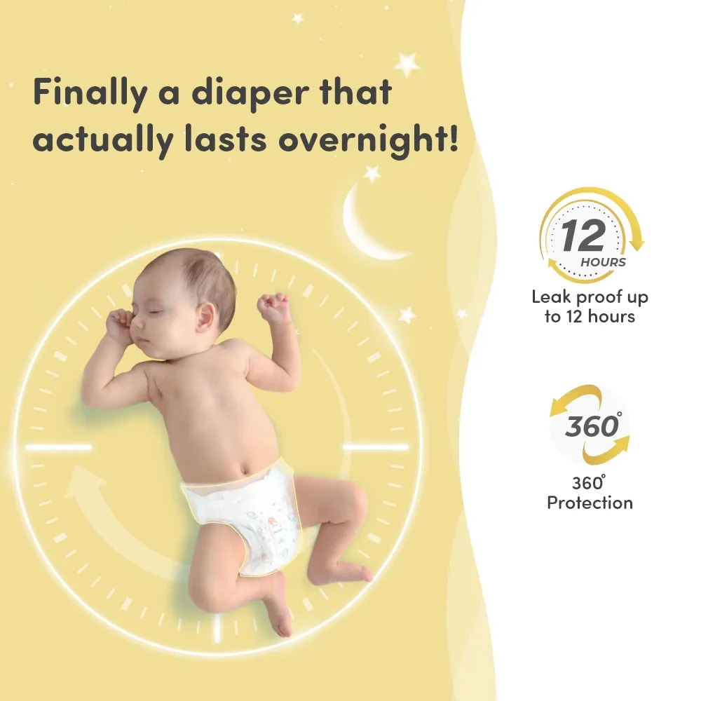 Baby Diaper Pants Medium (M) Size, 7-12 kgs with ADL Technology - 38 Count - 12 Hours Protection