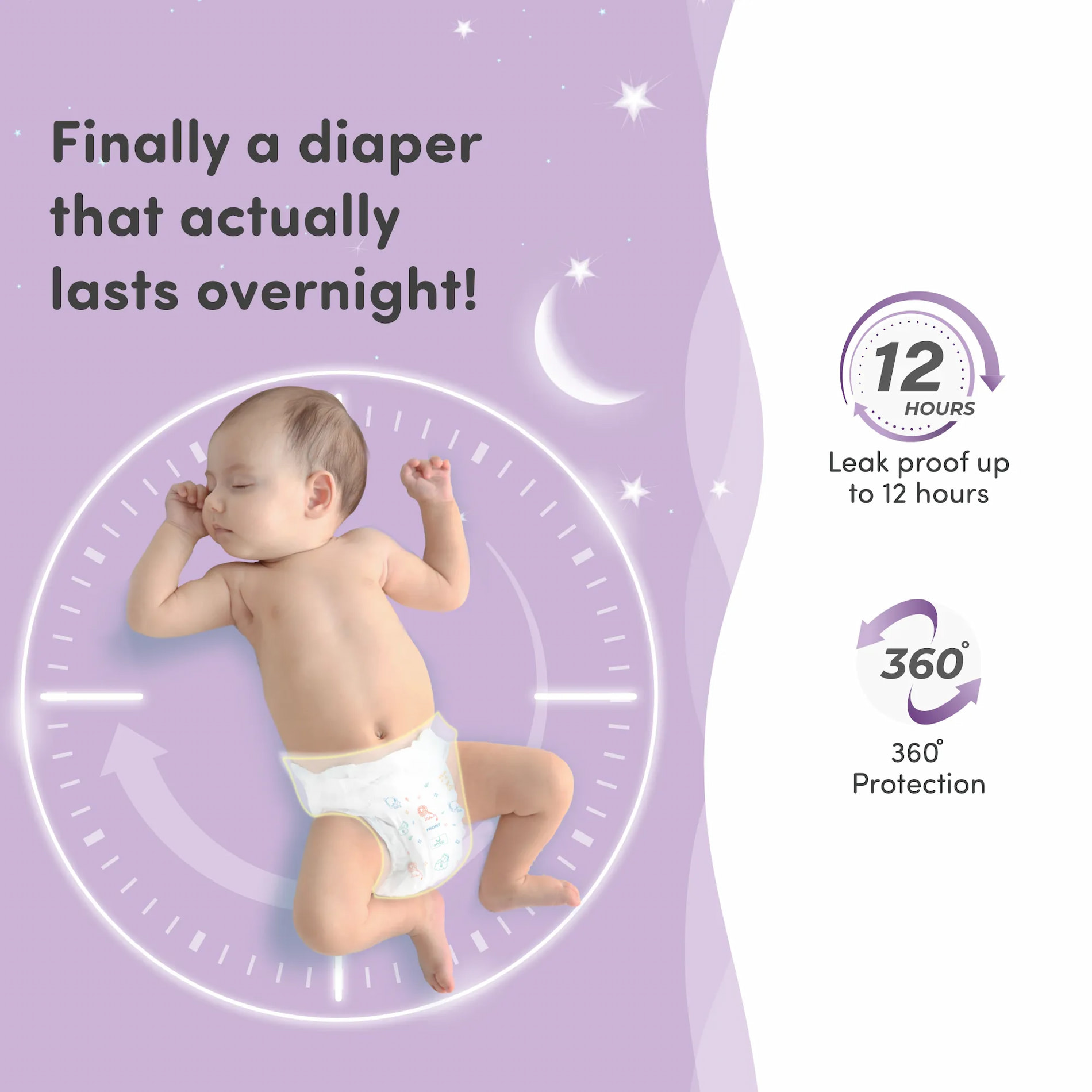 Baby Diaper Pants Large (L) Size, 9-14 kgs with ADL Technology - 32 Count - 12 Hours Protection