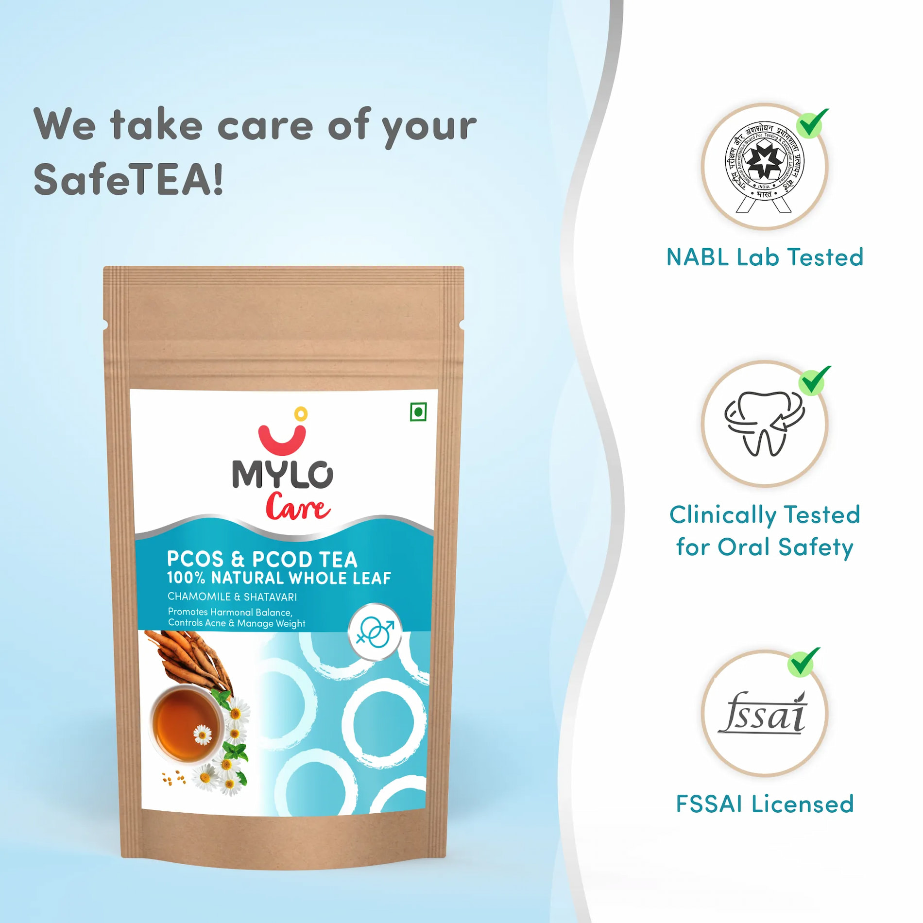 100% Natural PCOS & PCOD Tea - 30 Tea Bags - Pack Of 2
