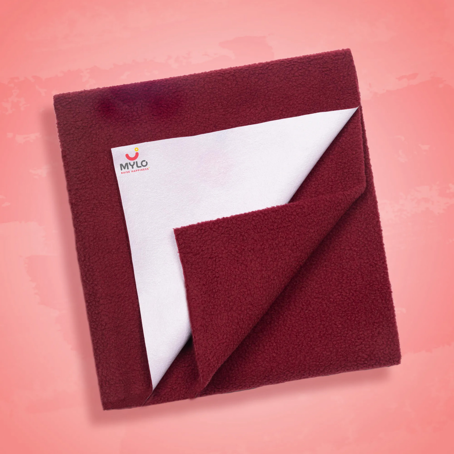 Waterproof Extra Absorbent Dry Sheet & Bed Protector - Maroon (M)