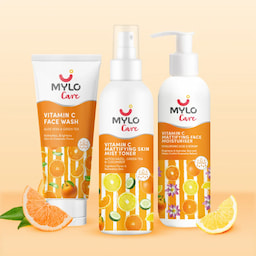 Daily Skin Care Routine Vitamin C Gift Set - Face Wash (100 ml), Skin Toner (200 ml) & Moisturizer (100 gm)