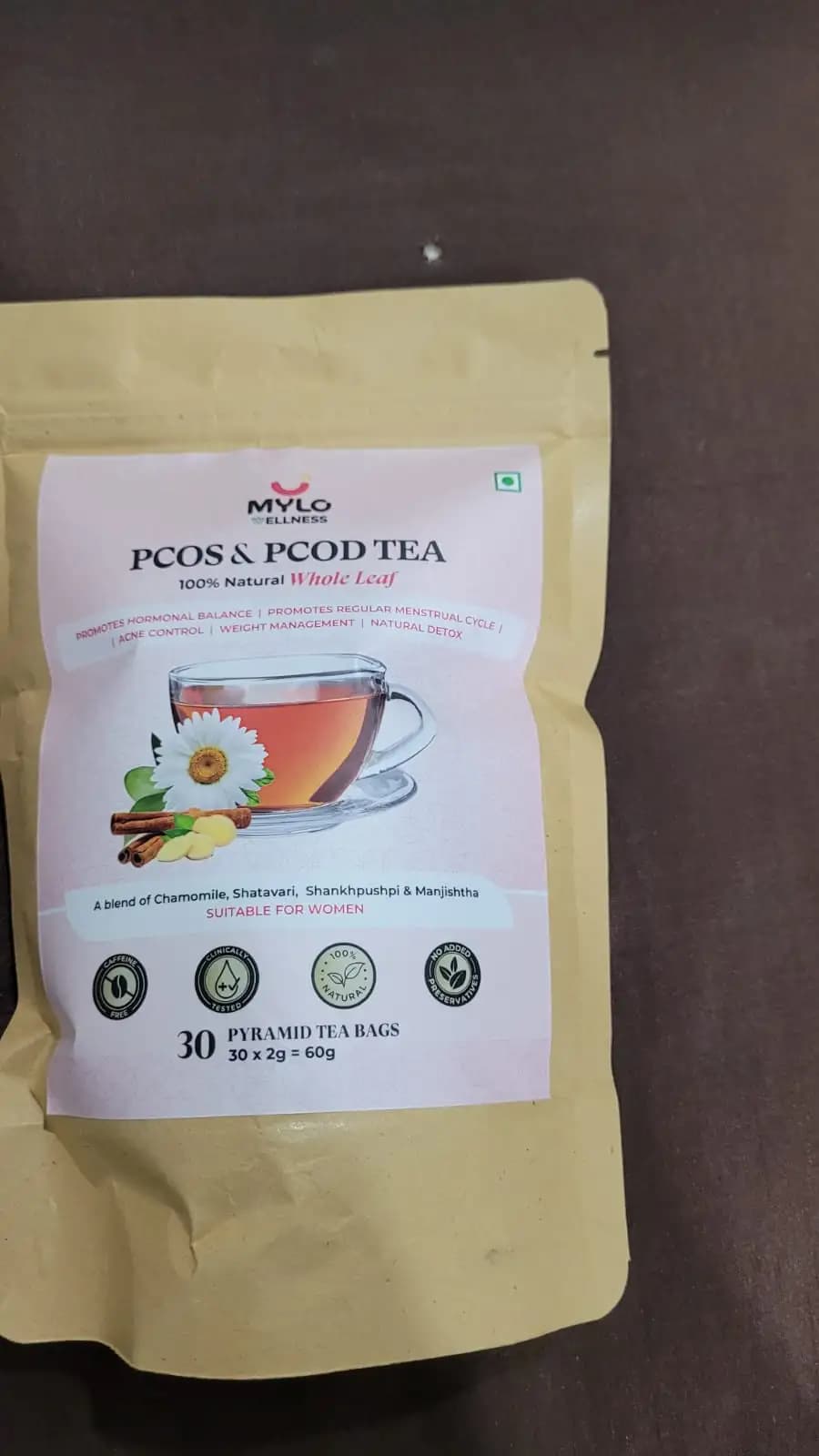 100% Natural PCOS & PCOD Tea - 30 Tea Bags